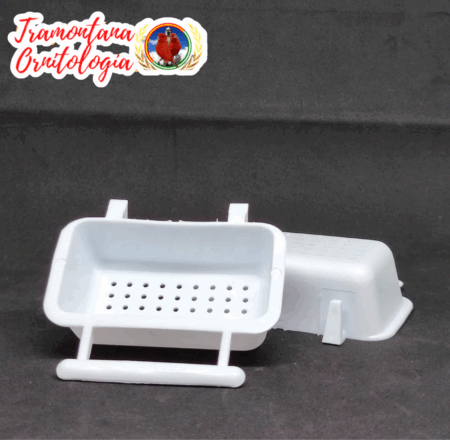 Comedero Bizcochera Microperforada Blanca