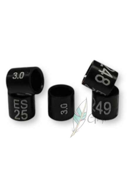 Anillas del año de ALUMINIO (3mm) cerrada y seriada para Canarios
