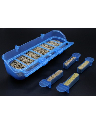 Comedero Celia con Cuatro Semilleros - Moldes Ave