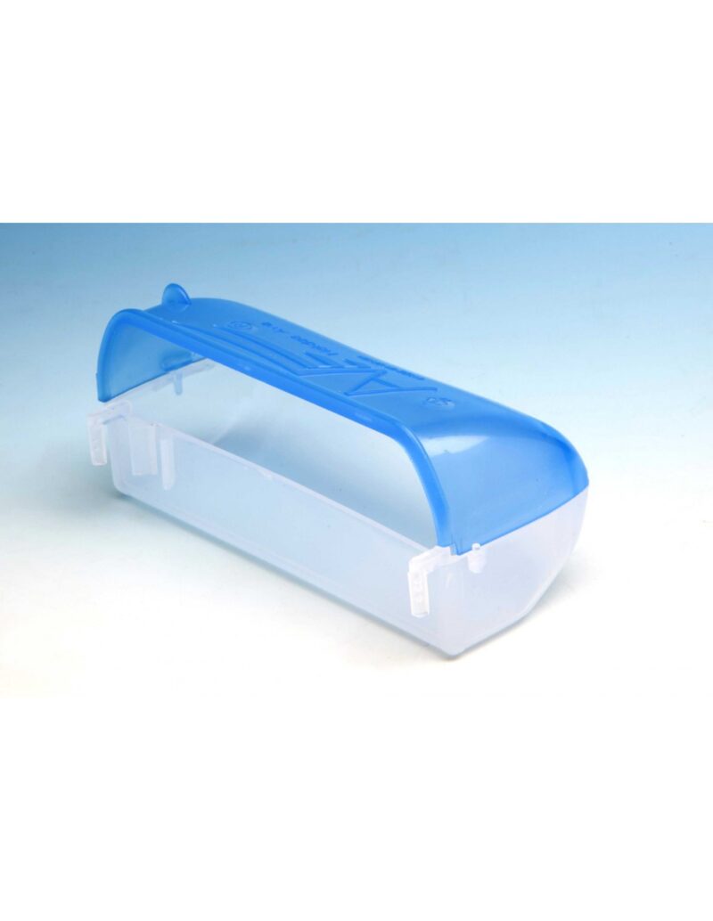 Comedero Doble Tapadera Azul - Moldes Ave