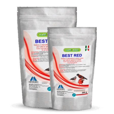 Best Red (Intensifica el color rojo de sus aves) HAPPY BIRD