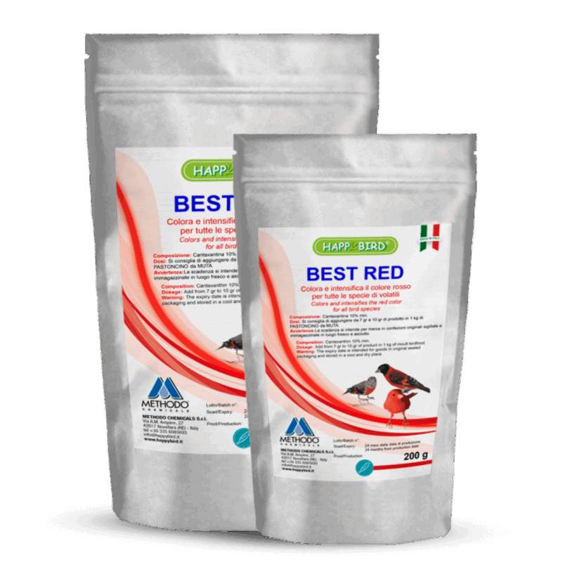Best Red (Intensifica el color rojo de sus aves) HAPPY BIRD