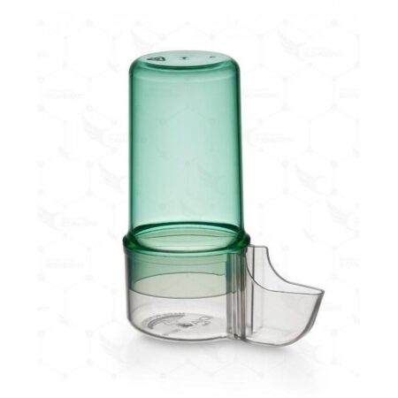 Bebedero Leiria verde con base transparente 80cc